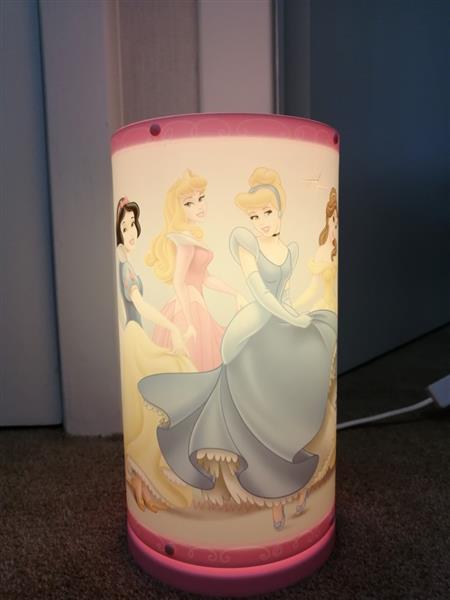 Grote foto tafellamp tube light met disney prinsessen kinderen en baby inrichting en decoratie