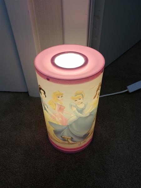 Grote foto tafellamp tube light met disney prinsessen kinderen en baby inrichting en decoratie