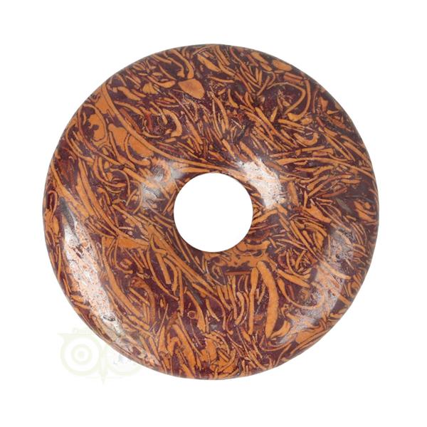 Grote foto coquina jaspis edelstenen donut hanger nr 12 4 cm verzamelen overige verzamelingen
