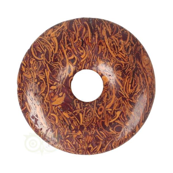 Grote foto coquina jaspis edelstenen donut hanger nr 11 4 cm verzamelen overige verzamelingen