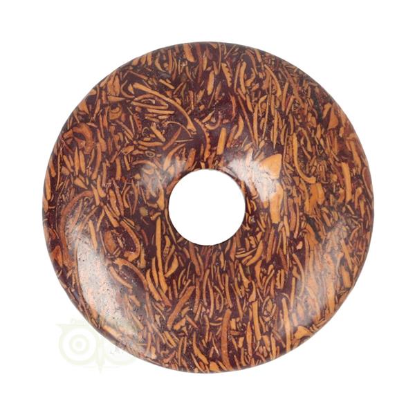 Grote foto coquina jaspis edelstenen donut hanger nr 10 4 cm verzamelen overige verzamelingen