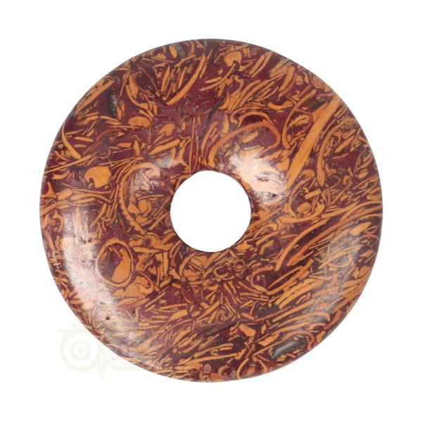 Grote foto coquina jaspis edelstenen donut hanger nr 6 4 cm verzamelen overige verzamelingen