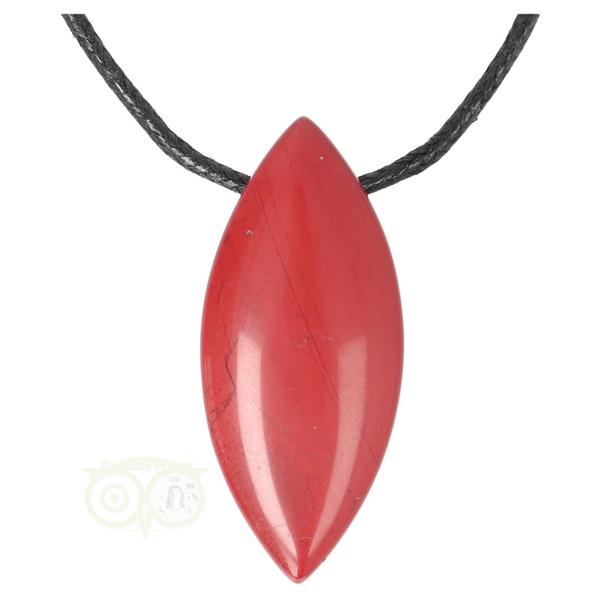 Grote foto rode jaspis ovaal hanger nr 16 12 gram kleding dames sieraden