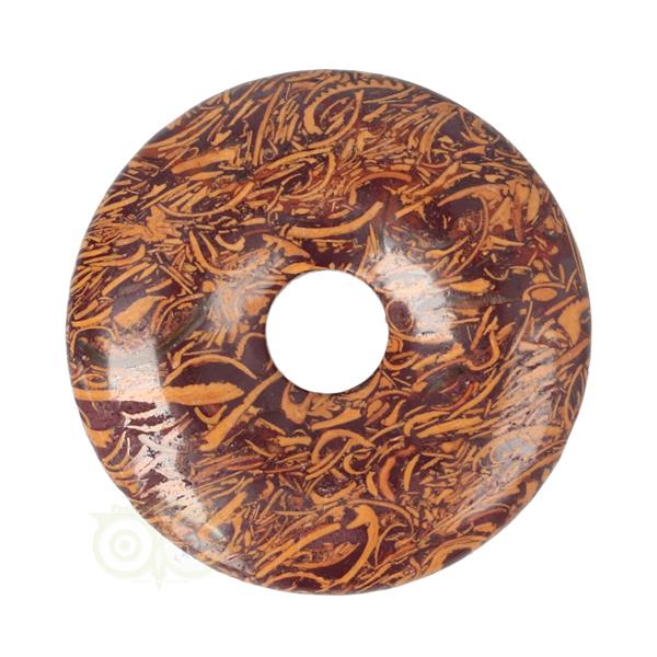 Grote foto coquina jaspis edelstenen donut hanger nr 3 4 cm verzamelen overige verzamelingen