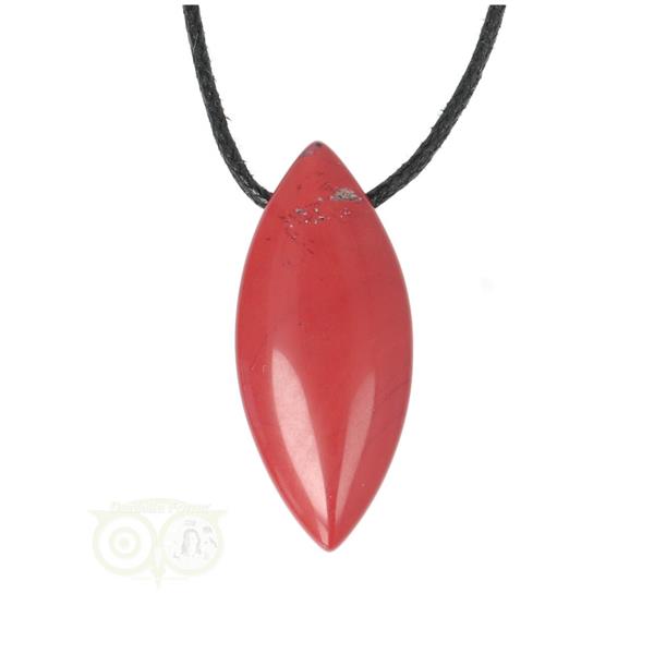 Grote foto rode jaspis ovaal hanger nr 12 11 gram kleding dames sieraden