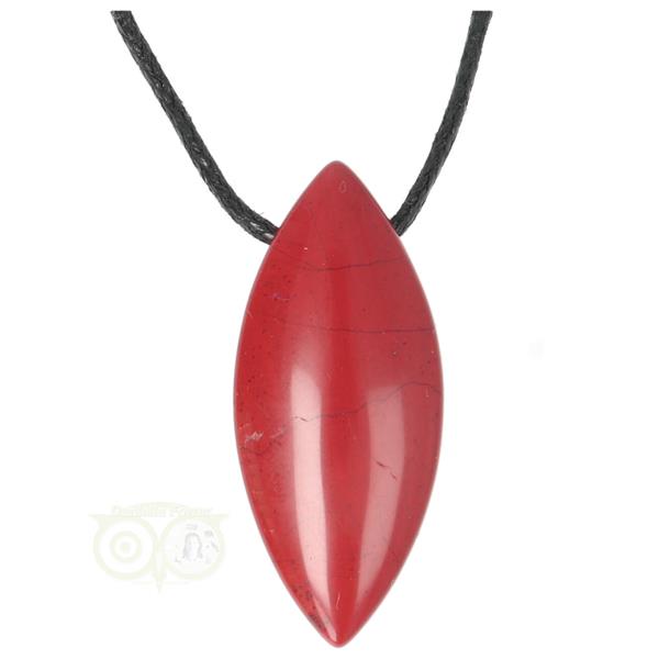 Grote foto rode jaspis ovaal hanger nr 7 12 gram kleding dames sieraden