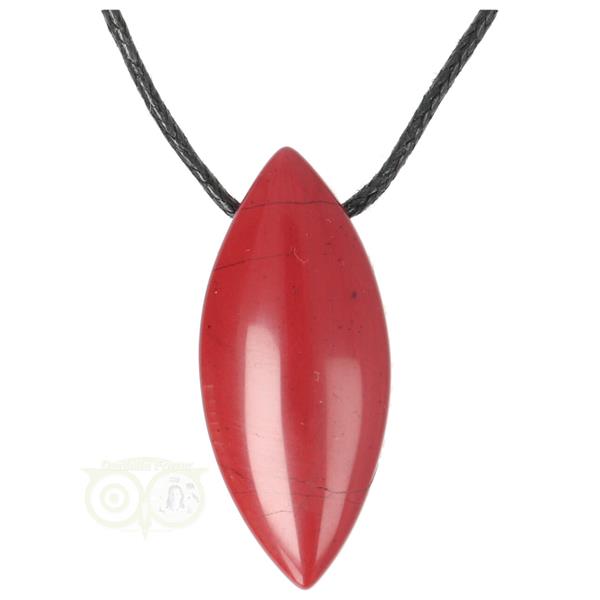 Grote foto rode jaspis ovaal hanger nr 7 12 gram kleding dames sieraden