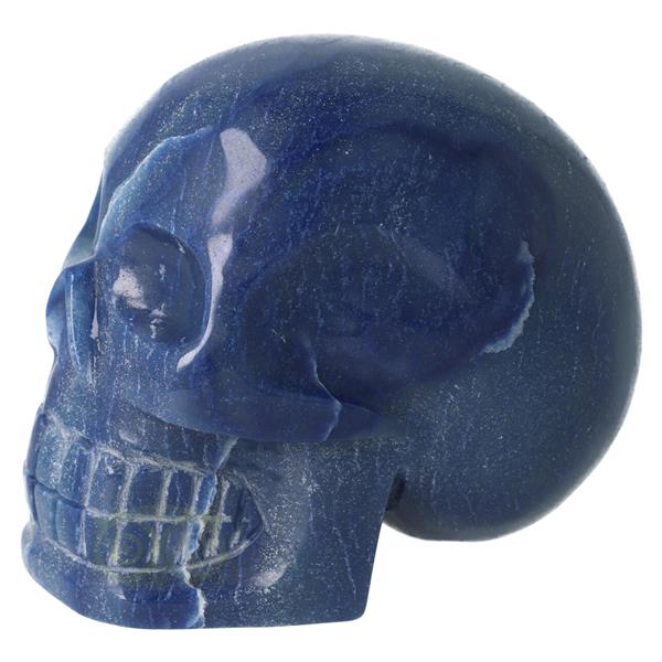 Grote foto blauwe kwarts kristallen schedel 1072 gram verzamelen overige verzamelingen