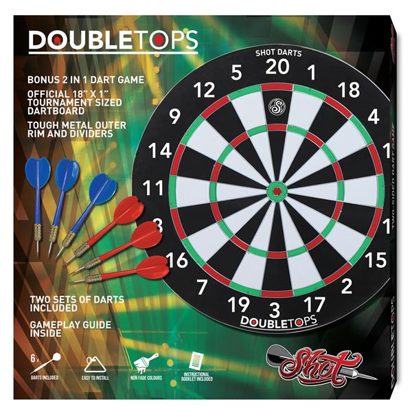Grote foto shot double tops dartboard game shot double tops dartboard game sport en fitness darts