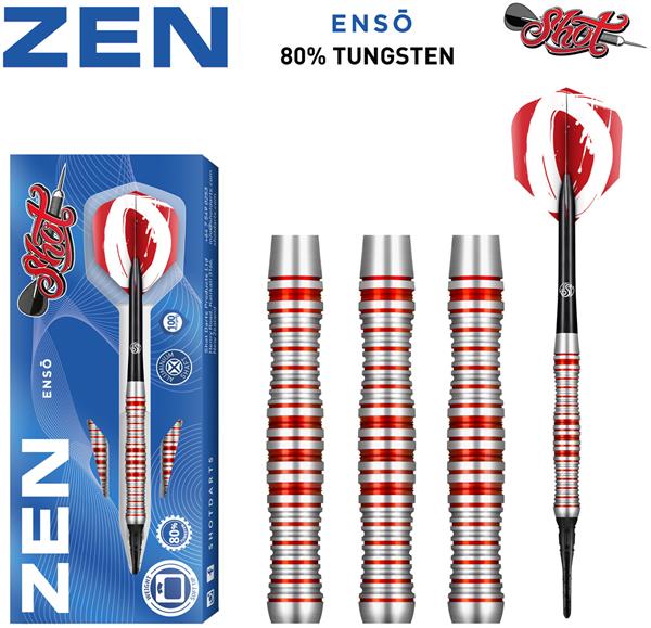 Grote foto softtip shot zen enso 80 softtip shot zen enso 80 20 gram sport en fitness darts