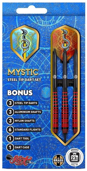 Grote foto shot value range mystic steeltip darts set shot mystic steeltip darts set 25 gram sport en fitness darts