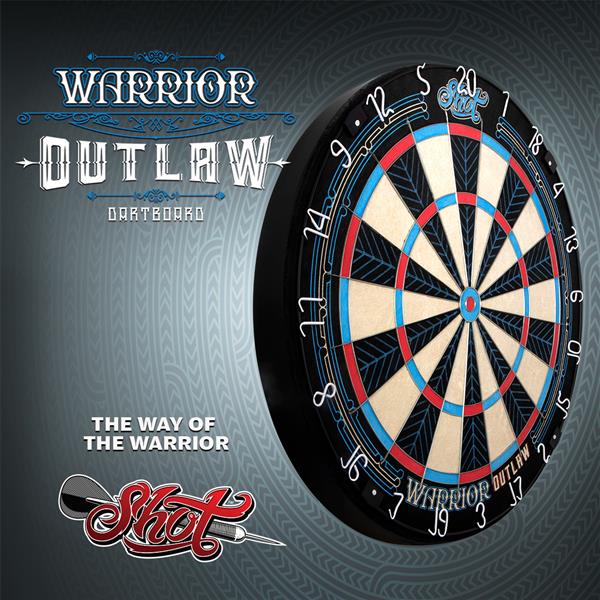 Grote foto shot warrior outlaw dartboard shot warrior outlaw dartboard sport en fitness darts