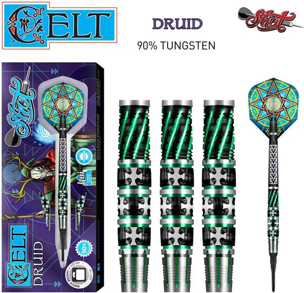 Grote foto softtip shot celt druid 90 softtip shot celt druid 90 20 gram sport en fitness darts