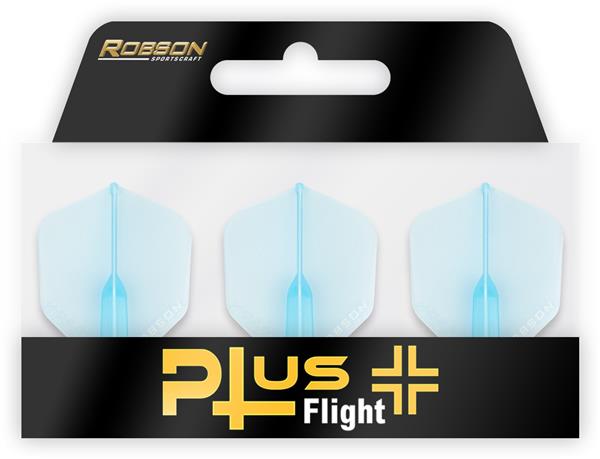 Grote foto robson plus flight crystal clear std.6 blue robson plus flight crystal clear std.6 blue sport en fitness darts