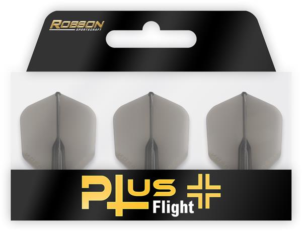 Grote foto robson plus flight crystal clear std.6 black robson plus flight crystal clear std.6 black sport en fitness darts