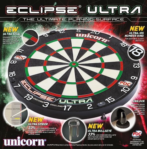 Grote foto unicorn eclipse ultra dartboard unicorn eclipse ultra dartboard sport en fitness darts