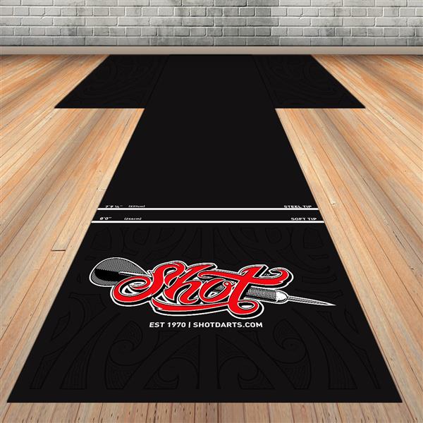 Grote foto shot t mat floor protection 300x60 cm shot t mat floor protection 300x60 cm sport en fitness darts