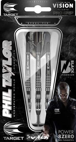 Grote foto target power taylor 8zero black 4 80 power taylor 8zero black 4 80 21 gram sport en fitness darts