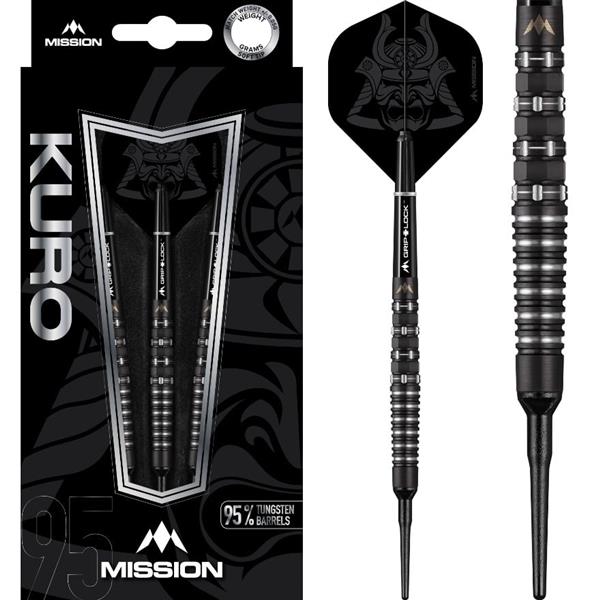 Grote foto softtip mission kuro 95 m3 st. kuro 95 m3 22 gram sport en fitness darts