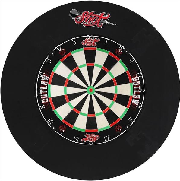 Grote foto shot outlaw tournament dartboard set shot outlaw tournament dartboard set sport en fitness darts