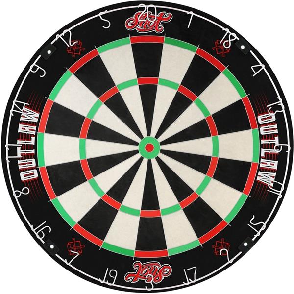 Grote foto shot outlaw bristle dartboard shot outlaw bristle dartboard sport en fitness darts