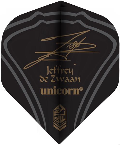 Grote foto unicorn ultrafly player big wing jeffrey de zwaan unicorn ultrafly player big wing jeffrey de zwaan sport en fitness darts