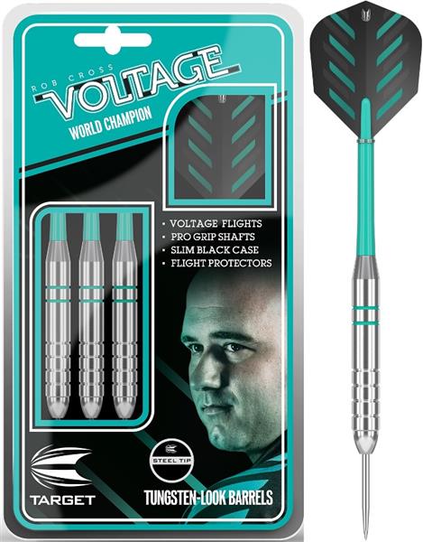 Grote foto target rob cross voltage silver brass 24g target rob cross voltage silver brass 24g sport en fitness darts