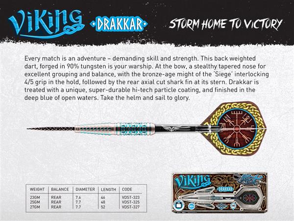 Grote foto shot viking drakkar 90 viking drakkar 90 27 gram sport en fitness darts