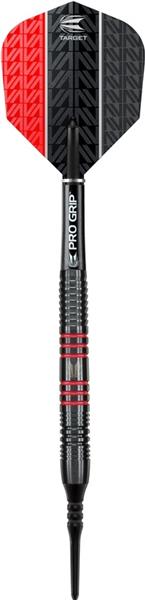 Grote foto softtip target vapor8 black red 80 softtip target vapor8 black red 80 sport en fitness darts