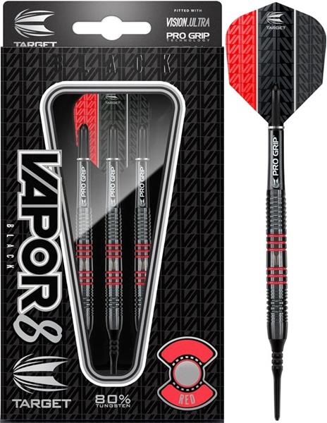 Grote foto softtip target vapor8 black red 80 softtip target vapor8 black red 80 sport en fitness darts