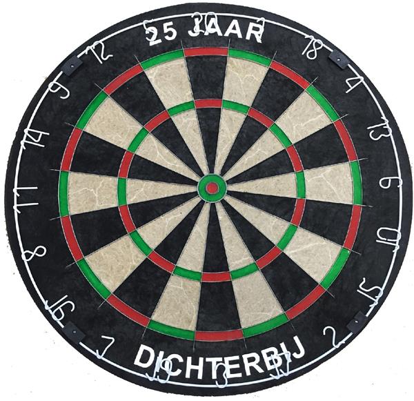 Grote foto customized dartboard with text customized dartboard with text sport en fitness darts
