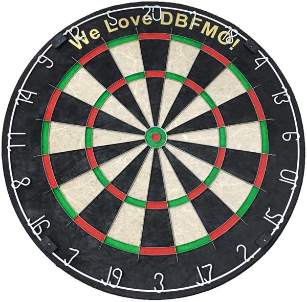 Grote foto customized dartboard with text customized dartboard with text sport en fitness darts