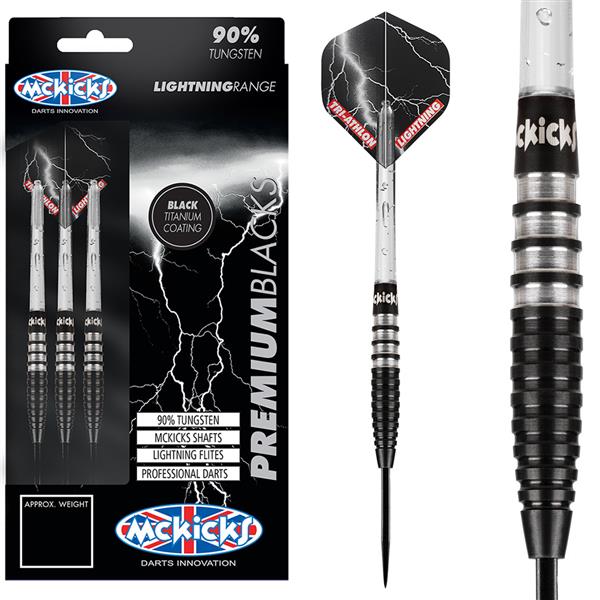 Grote foto mckicks premium black 90 mckicks premium blacks 90 25 gram sport en fitness darts