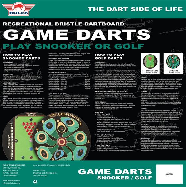 Grote foto bull game dartboard snooker bull game dartboard snooker sport en fitness darts