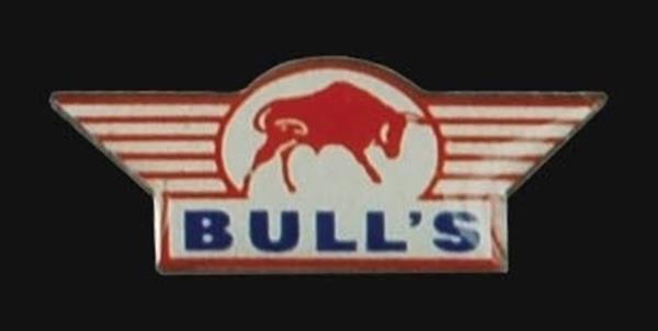 Grote foto bull badge 6x3 cm bull badge 6x3 cm sport en fitness darts