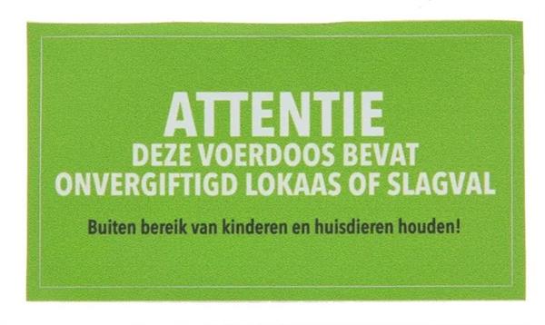 Grote foto gevarensticker muis ratvoerkist dieren en toebehoren overige