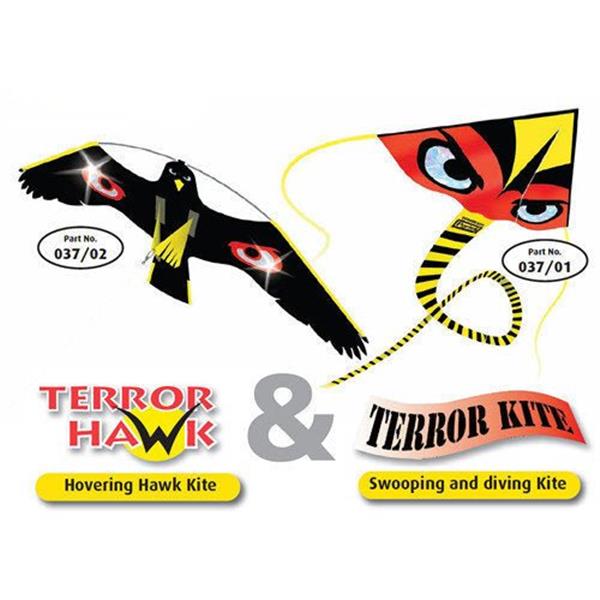 Grote foto twin terror kite en terror hawk 7 meter dieren en toebehoren overige