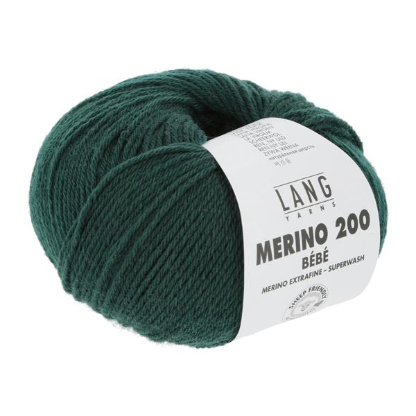 Grote foto lang yarns merino 200 bebe nr 318 donker groen verzamelen overige verzamelingen