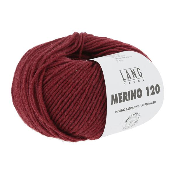 Grote foto lang yarns merino 120 50 gram nr 562 donkerrood verzamelen overige verzamelingen