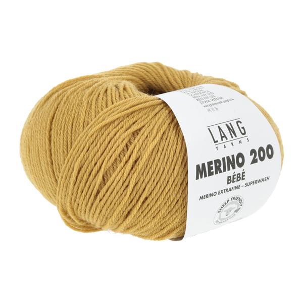 Grote foto lang yarns merino 200 bebe nr 350 okergeel verzamelen overige verzamelingen