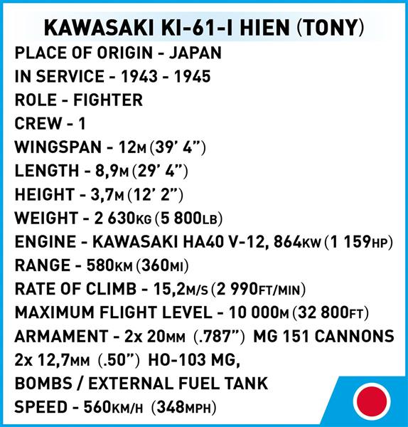 Grote foto cobi 5740 kawasaki ki 61 hien kinderen en baby overige