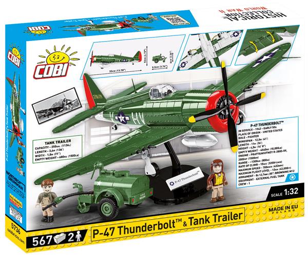 Grote foto cobi 5736 p 47 thunderbolt tank trailer kinderen en baby overige