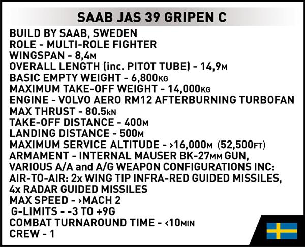 Grote foto cobi 5828 saab jas 39 gripen c kinderen en baby overige