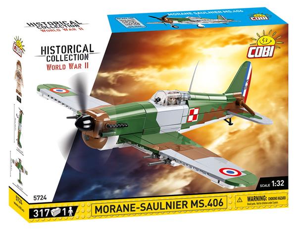 Grote foto cobi ww2 5724 morane saulnier ms.406 kinderen en baby overige