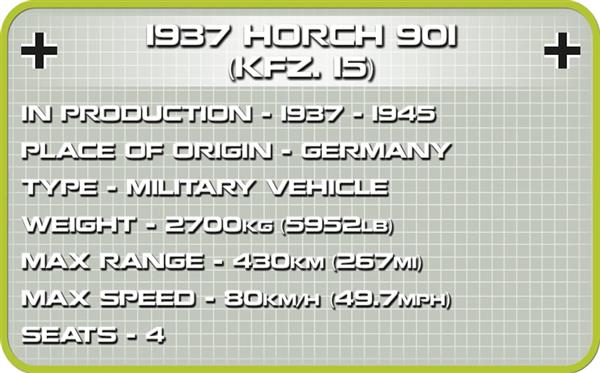 Grote foto cobi 2256 horch 901 kfz.15 1937 kinderen en baby overige