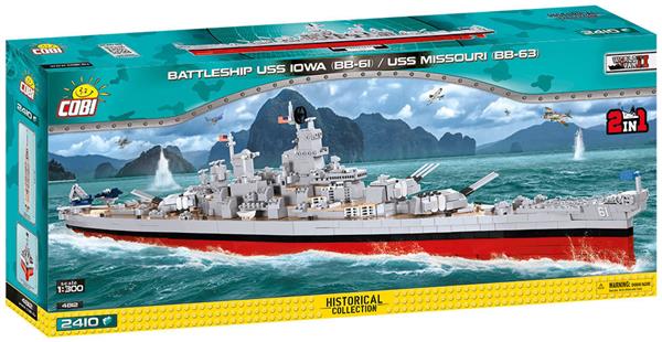 Grote foto cobi ww2 4812 battleship uss iowa missouri 2in1 kinderen en baby overige