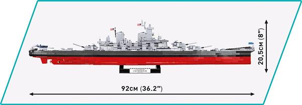 Grote foto cobi 4837 battleship uss missouri bb 63 kinderen en baby overige