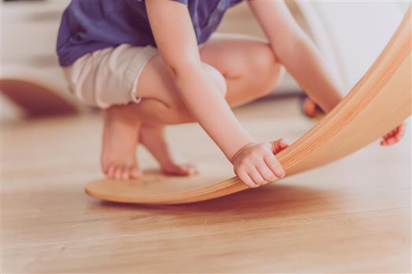 Grote foto balance board gakker graded pure wood met vingerbeveiliging puur wood kinderen en baby overige