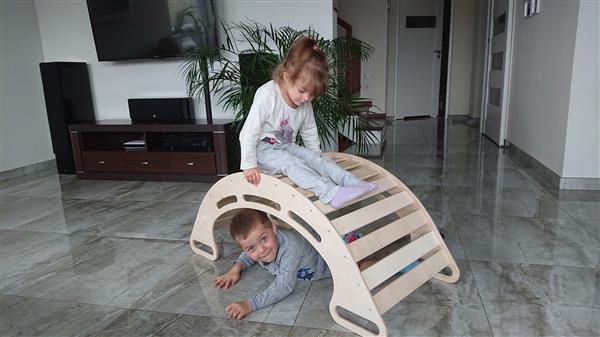 Grote foto houten klimboog xl 110cm balanceboard klimboog xl kinderen en baby overige