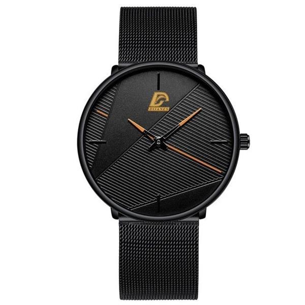 Grote foto minimalistisch horloge voor heren mode ultradun eenvoudig zakelijk kwartshorloge kleding dames horloges